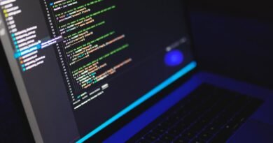 Colourful programming code on a laptop screen, illustrating ai tools developers add to their stack