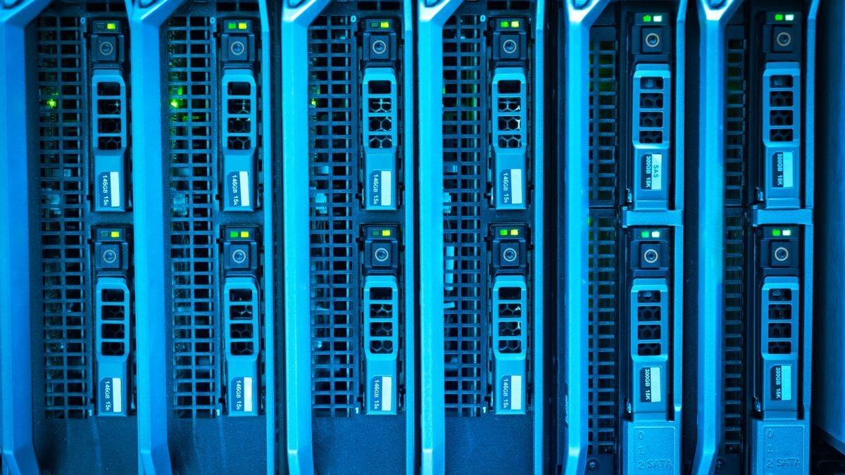 Illuminated server racks, the compute consumed by fine tuning an AI model
