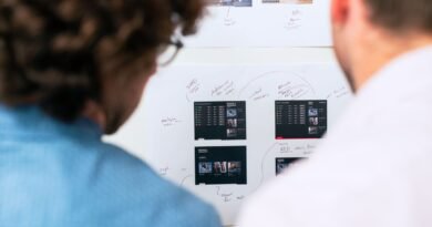 Two professionals planning at a whiteboard, choosing between prompting vs RAG vs fine tuning