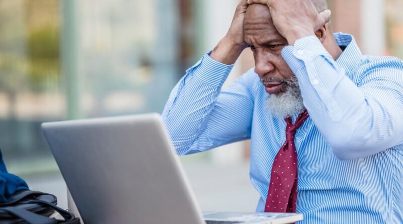 An anxious entrepreneur in shirt and tie, the user the AI industry keeps misreading