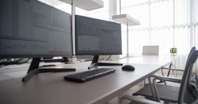 Rows of monitors in a contemporary office, the buyers Meta enterprise AI is aimed at