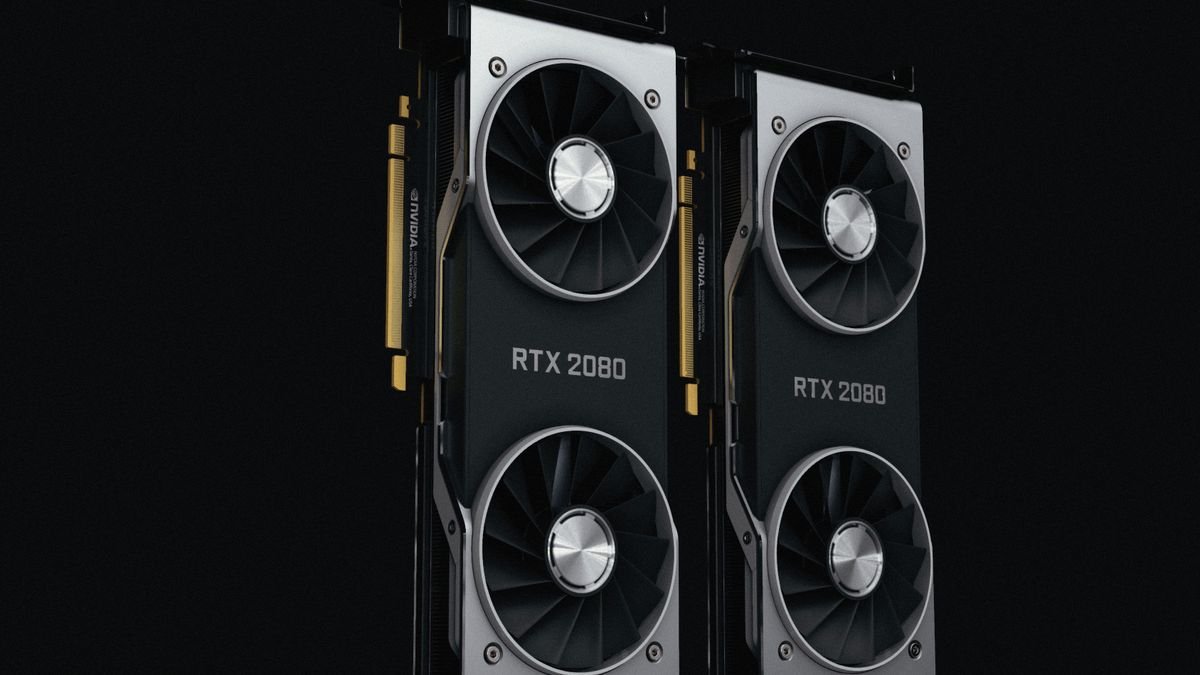 Two NVIDIA graphics cards side by side, part of the cost to train a frontier model