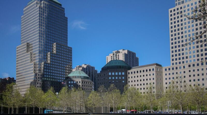 Financial district, illustrating Nvidia 70% growth forecast putting it on track to become tech no. 2