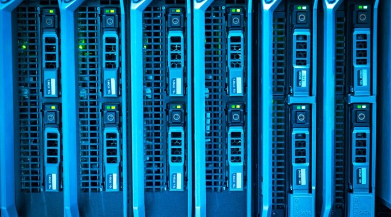 Server rack, illustrating apple's multilingual grpo study across 11 languages.