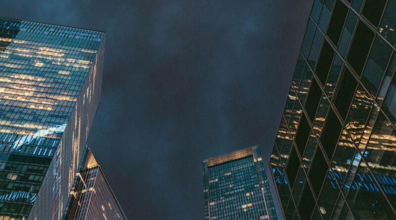 Financial district, illustrating the Wispr Series B raise of $280 million.