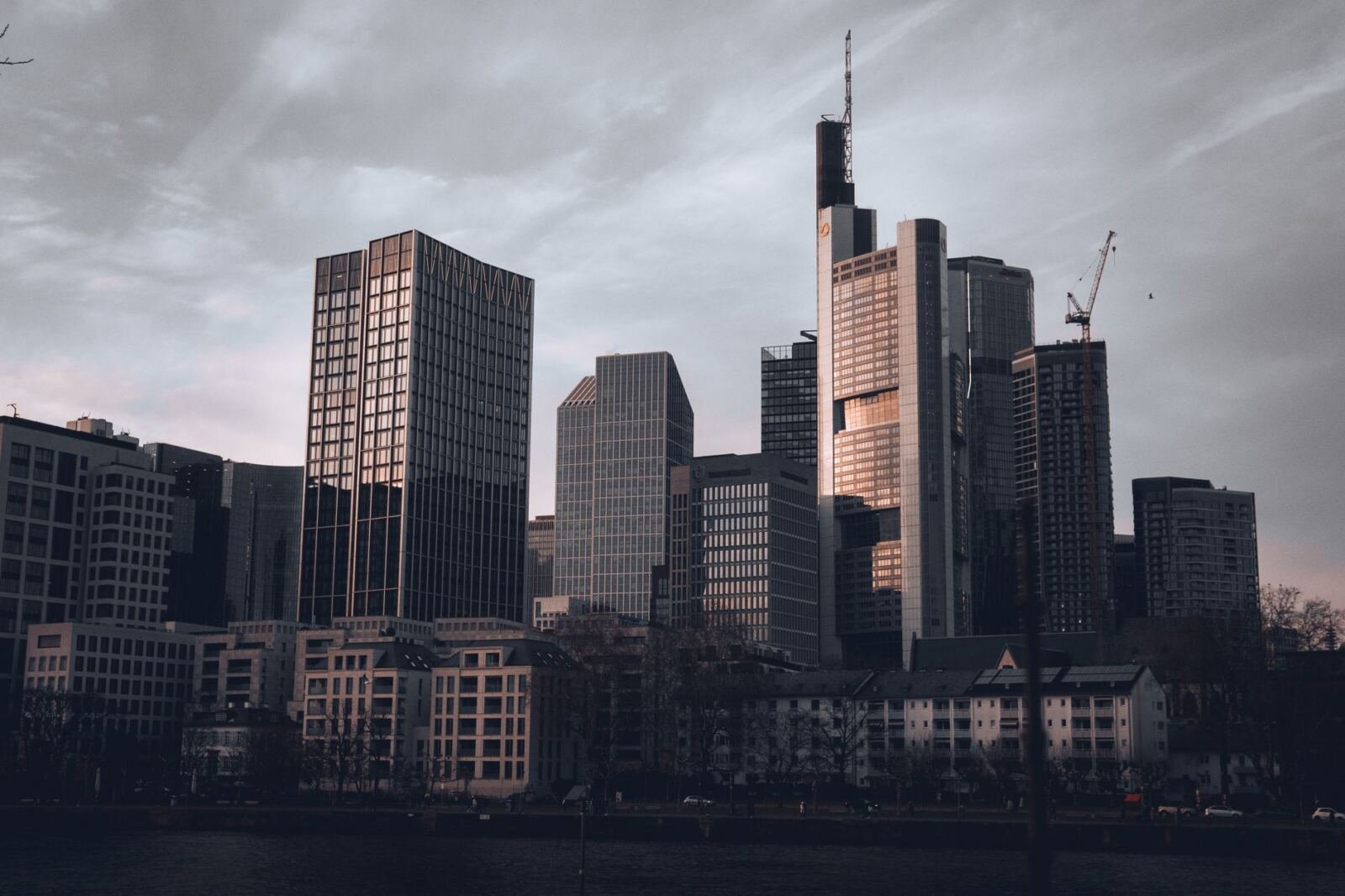 Financial district, illustrating the Nvidia OpenAI data center deal and its $105 billion backstop.