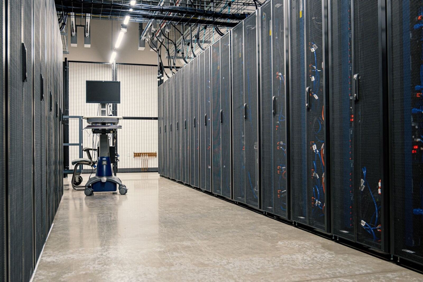Data centre, illustrating offering zero data retention for frontier models