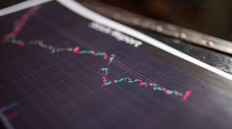 Stock chart illustrating the Stability AI funding round backed by Sony, Universal, Warner and EA