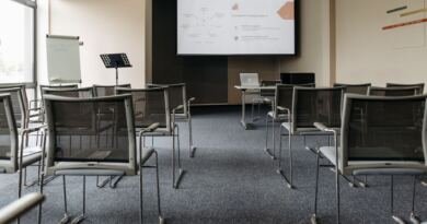 An empty conference room, illustrating the OpenAI preparedness team disbanding