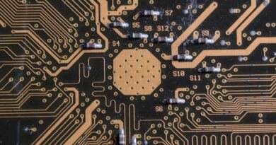 Circuit board illustrating TypeSafe AI Jev, the typed-decision model behind the $40M stealth exit
