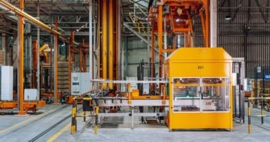 Automated machinery on a factory floor, illustrating Bank of America Mythos remediation