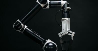 Robotic arm illustrating ServiceNow AutoSynthData generating ITSM agent training data